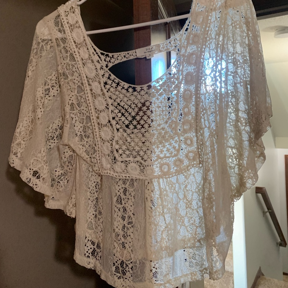 Cream Lace Blouse
